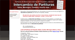 Desktop Screenshot of intercambiodepartituras.com