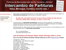 Tablet Screenshot of intercambiodepartituras.com